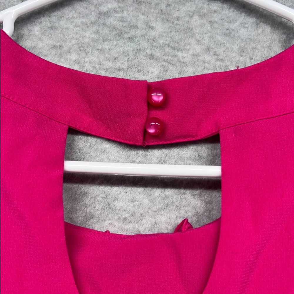 Cato Pink Ruffle Blouse - Picture 7 of 8